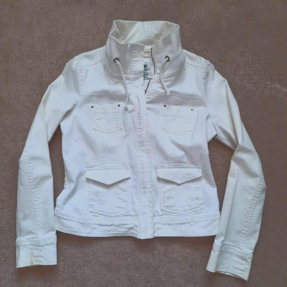 Garage white denim jacket